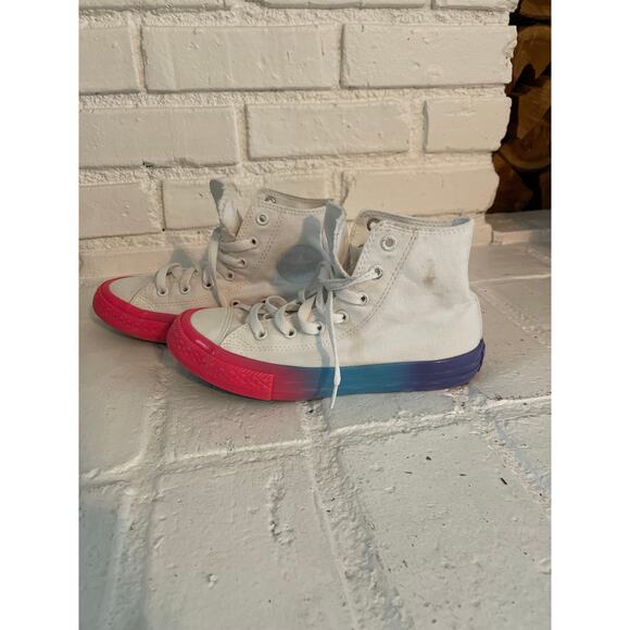 Converse Chuck Taylor High Top All Star CTAS Junior Big Girl Youth Size 2 - Picture 6 of 7